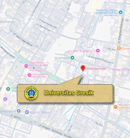 Peta & Lokasi Kampus (Google Map) Universitas Gresik Nomor